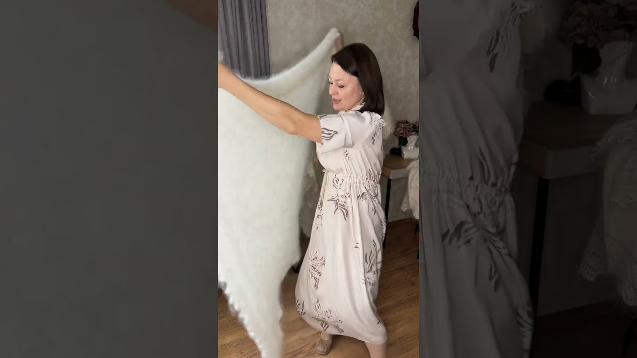 11.10.25 Обзор белых шалей- Пушистиков!✨