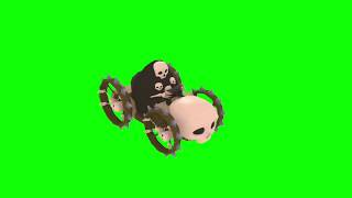 ✔️GREEN SCREEN EFFECTS: Skull Car