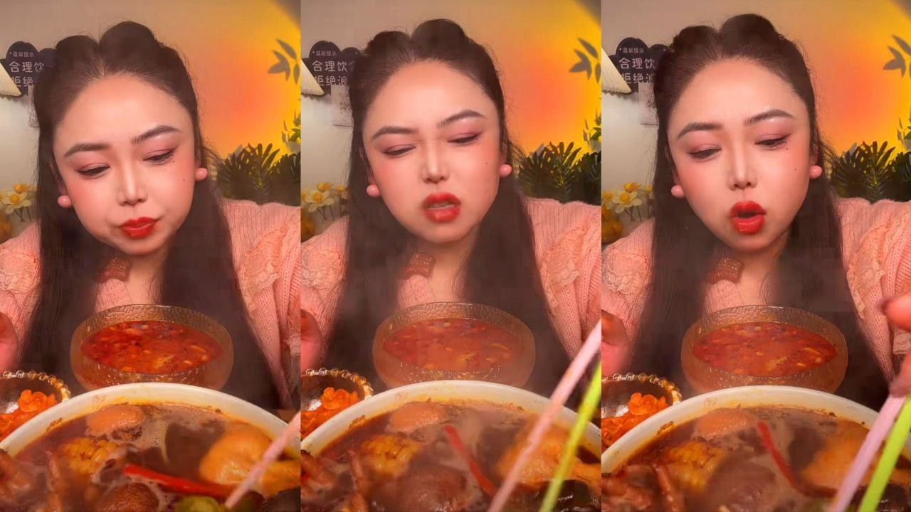 ASMR SPICY MUKBANG | EXTREME HOT CHILI NOODLES & REFRESHING ICED TEA | EATING SOUNDS