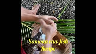 Samoan raw fish recipe