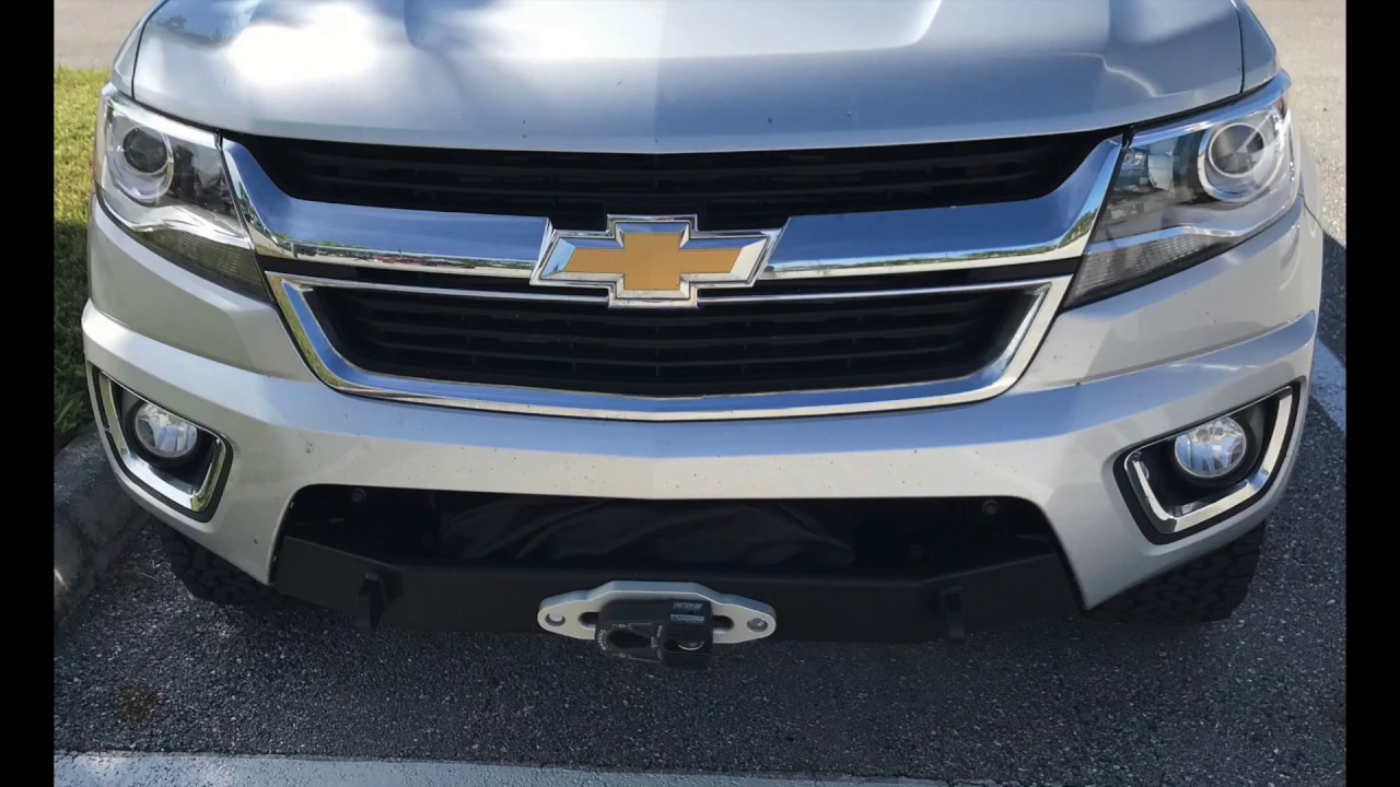 Chevy Colorado Bumper Winch Install - YouTube