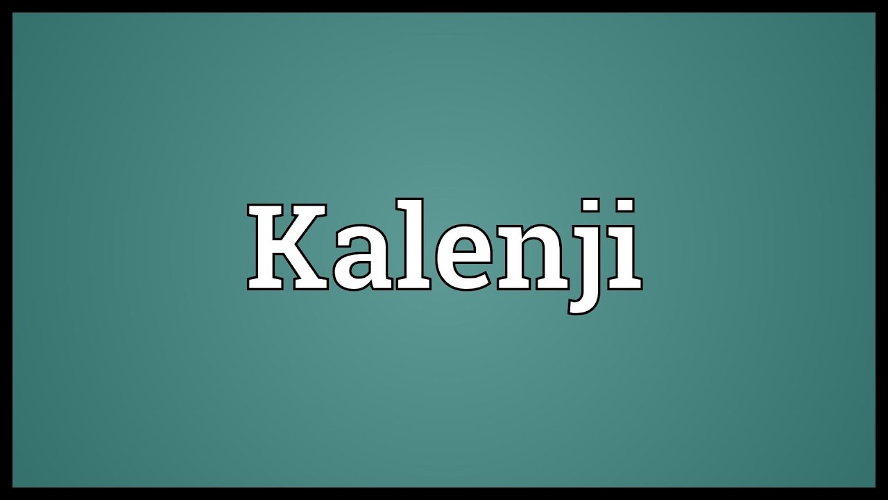 Kalenji Meaning - YouTube