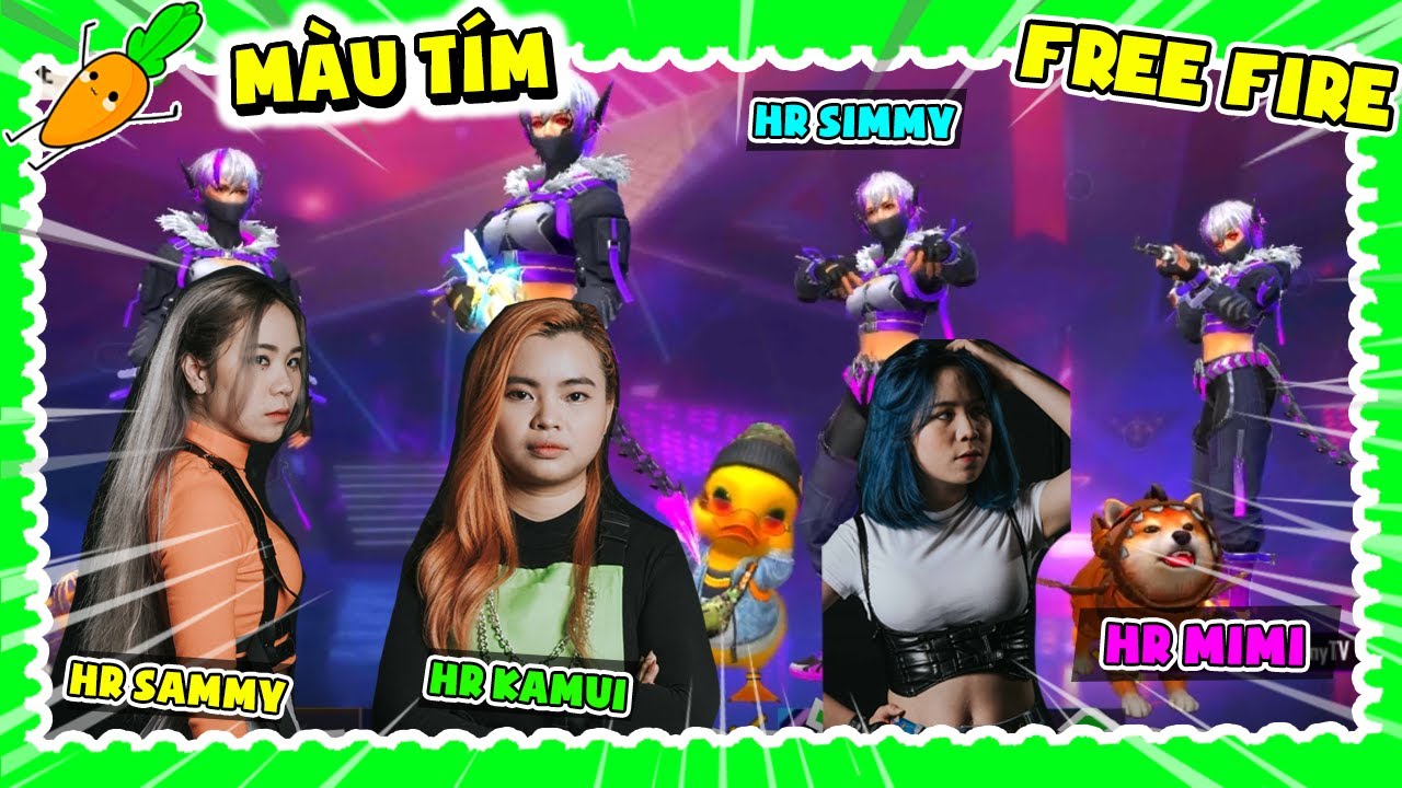 KAMUI VÀ HỘI CHỊ EM HERO TEAM MẶC ĐỒ MÀU TÍM CHƠI SINH TỒN FREE FIRE VÀ CÁI KẾT....