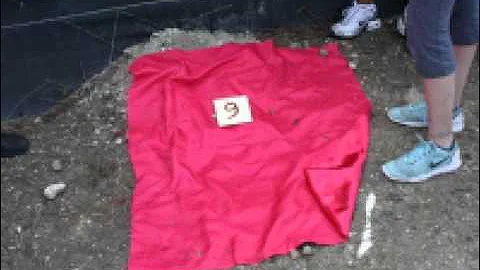 Mock Crime Scene - Lady in Red