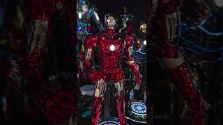 Hot Toys Iron Man Mark 3 Red & Chrome edition Stark Labs Hall Of Armor Suits Danoby2 Avengers
