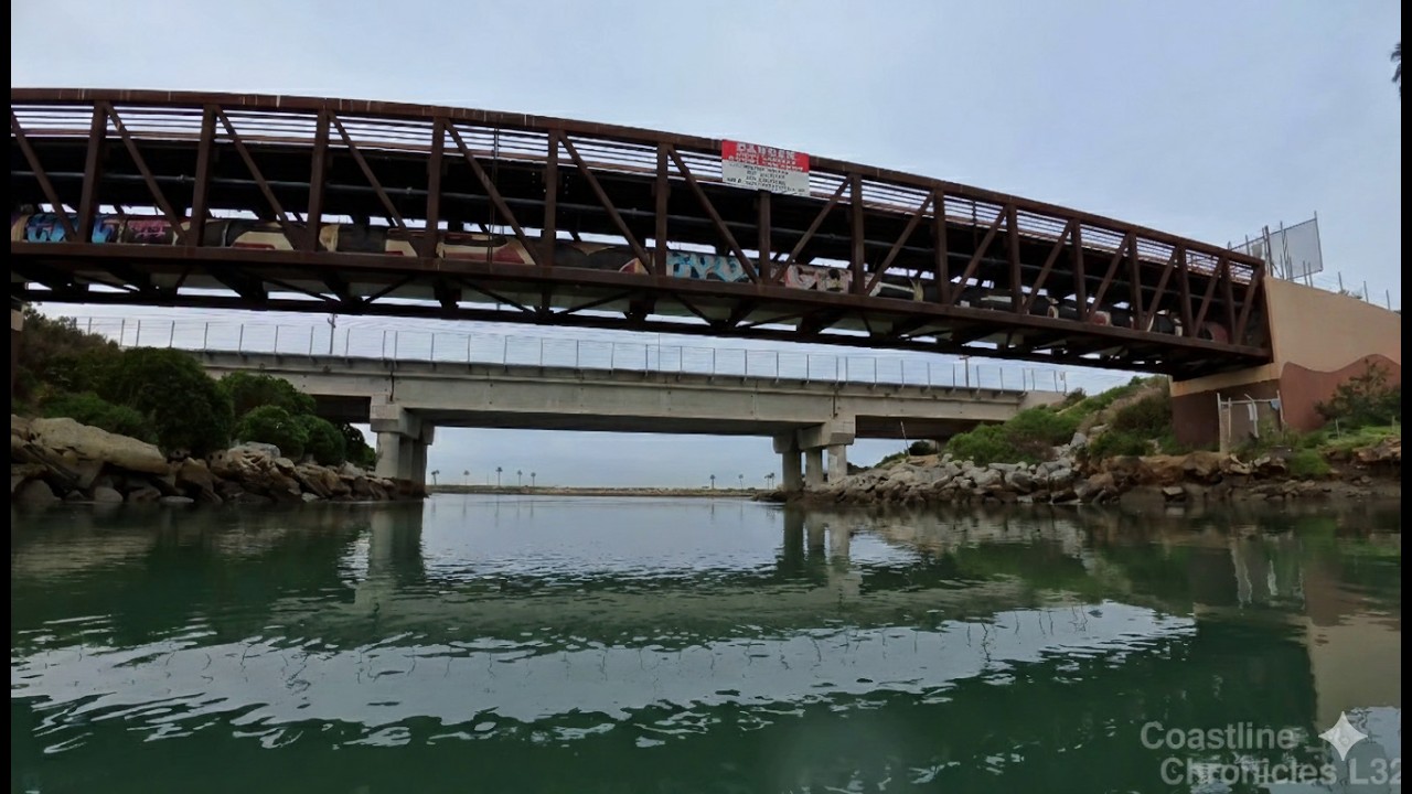 4K Ambient Paddle Boarding Carlsbad Lagoon | Marine Layer & Nature Sounds