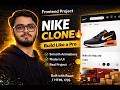 Nike Website Clone 🔥 | Full Frontend Project (UI/UX + Animations)
