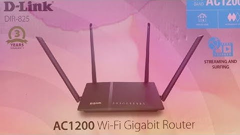 D-Link DIR-825 || AC1200 Wi-Fi Gigabit Router || Just Unboxing ||