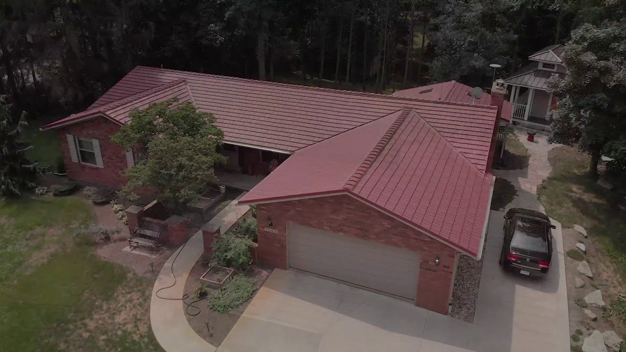Rustic Shingle Metal Roof in Terra Red - American Metal Roofs of N. WI