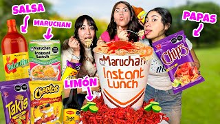 🍤HICIMOS LA MARUCHAN LOCA Más GRANDE DEL MUNDO 🌶️🍋‍🟩|CONNY MERLIN