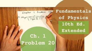 Fundamentals of Physics 10th Extended (Walker/Halliday/Resnick), Chapter 1, Problem 20 Solution