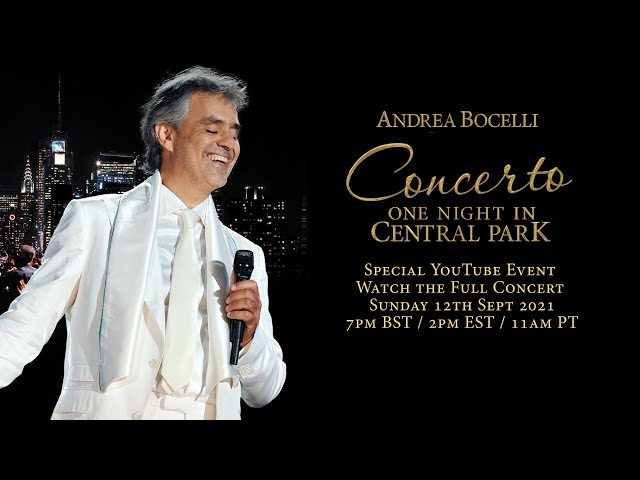 Virginia Interviews Andrea – Concerto: One Night In Central Park (10th  Anniversary Edition) 