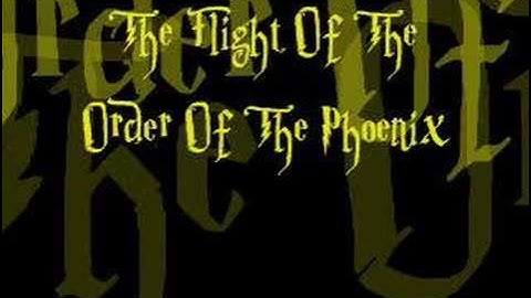 The Flight Of The Order Of the Phoenix