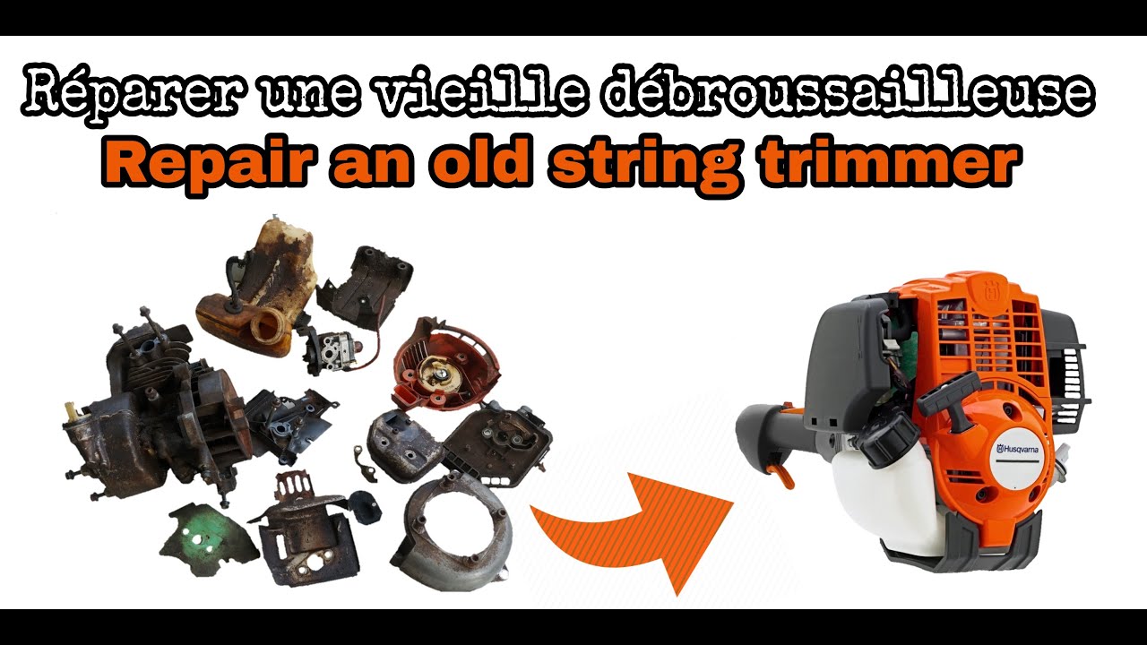 Comment réstorer une vieille débroussailleuse!! How to restore old string trimmer (weed eater)