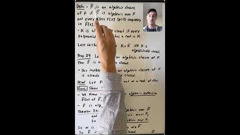 Constructing Algebraic Closures I (Algebra 3: Lecture 13 Video 2)