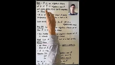 Constructing Algebraic Closures I (Algebra 3: Lecture 13 Video 2)