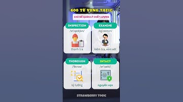 600 Từ vựng TOEIC chủ đề Quality Control #luyenthitoeic #tuvungtienganhtheochude
