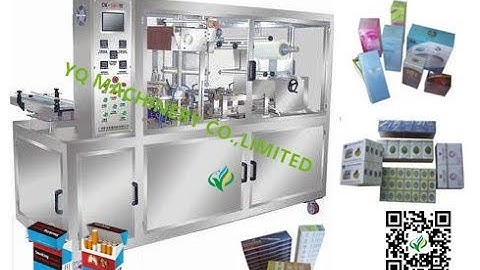 tobacco transparent film overwrapping machine with easy tear tape 3D bopp film packaging system
