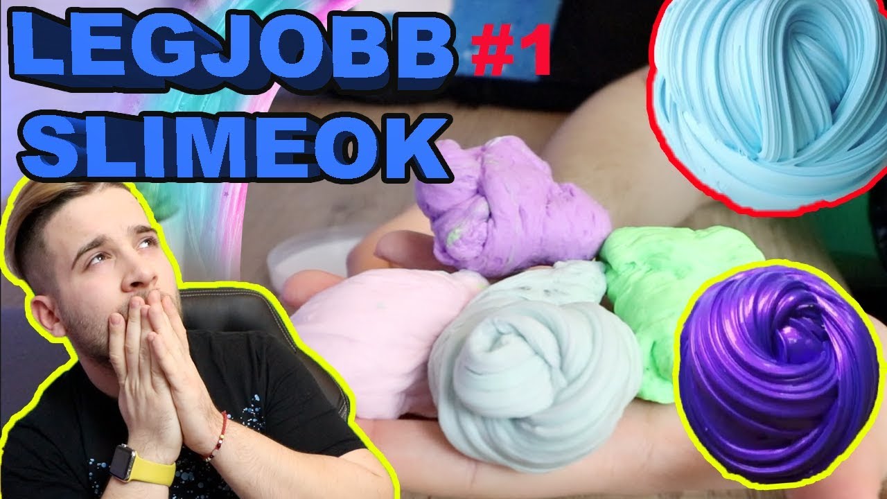 LEGJOBB SLIMEok VALAHA #1 | HABOS, KATTOGÓS és ÁTLÁTSZÓ BOLTI SLIMEOK