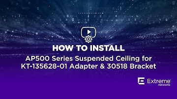 AP500 Series Protruded Suspended Ceiling Installation Using KT-135628-01 Adapter or 30518 Bracket