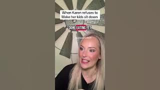Karen won’t make her kids sit down 😒#karen #story #restaurant #storytime #server #kids
