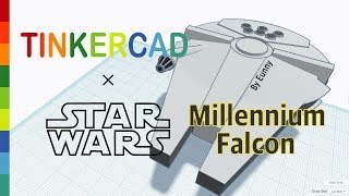 31) Millennium Falcon with Tinkercad x Star Wars | 3D modeling How to