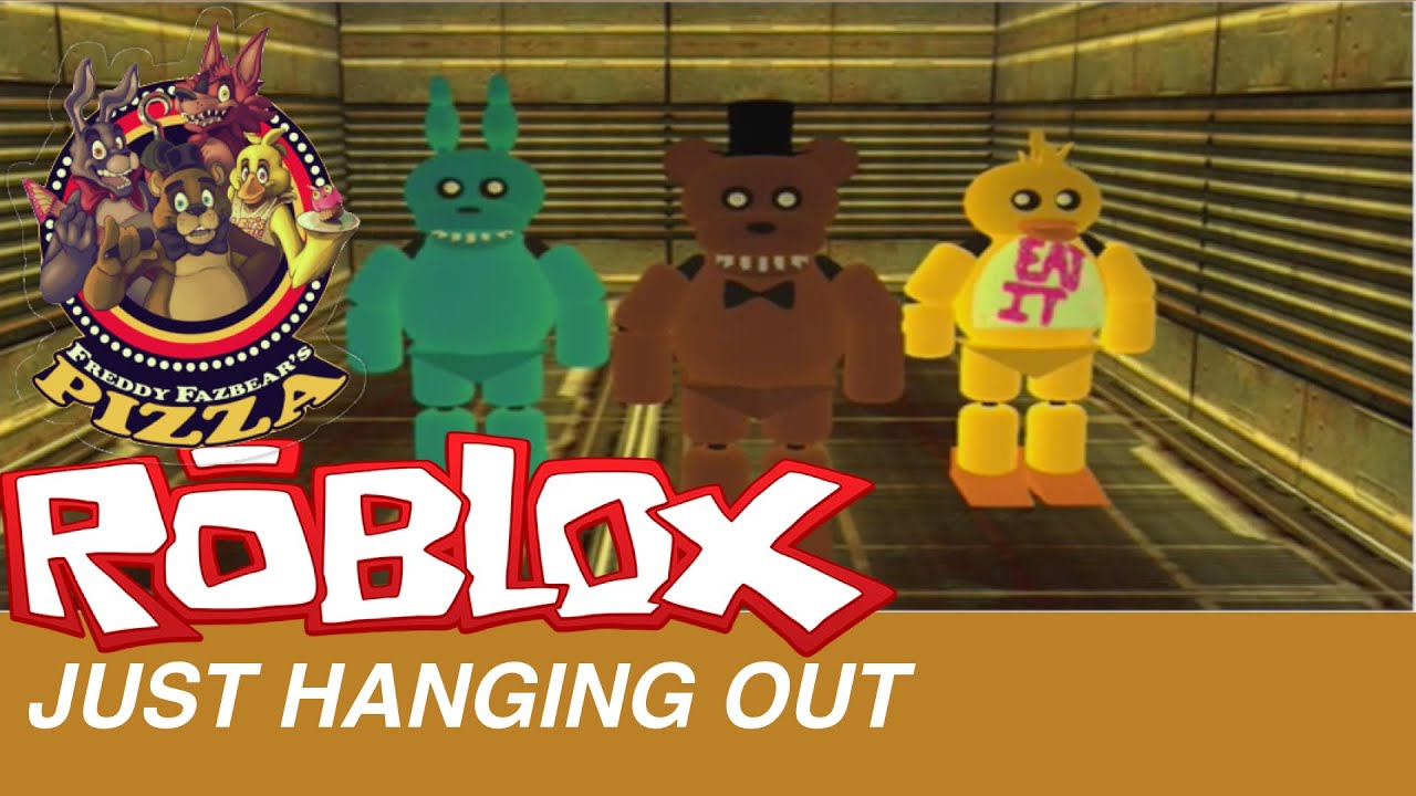 ROBLOX - HANGING OUT AT FREDDY'S PIZZA WITH OTHER PLAYERS (iPad,iPod
