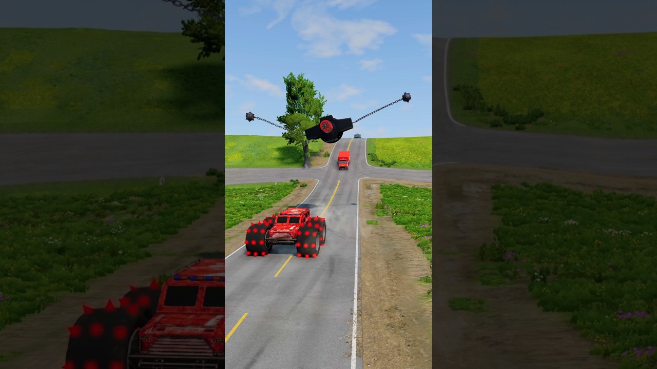 BeamNG Drive | spinner vs car crashes part 180 