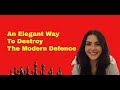 An elegant way to destroy the modern defence   andrea botez vs philip clare reykjavik open 2024