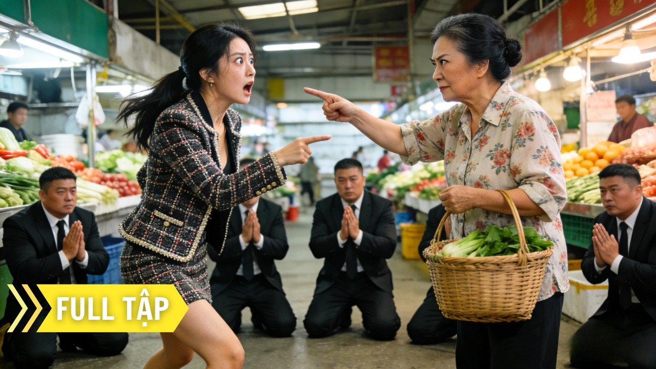 Khinh bà già đi chợ nghèo khổ cô gái sững sờ khi thấy dàn đại ca quỳ lạy bà