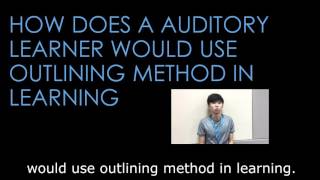 Outlining Method for Auditory Learners