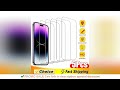 5Pcs Tempered Glass For iPhone 15 13 11 12 14 Pro Max Mini Screen Protector For IPhone 16 17 8 Plus