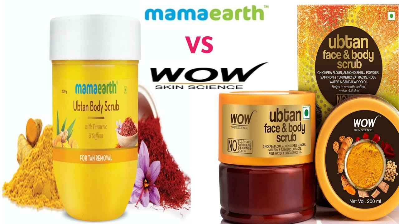 ubtan body scrub mamaearth