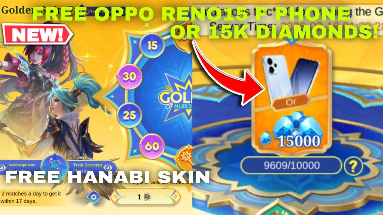 HOW TO GET OPPO PHONE OR 15K DIAMONDS MLBB GOLDEN MONTH EVENT 2026