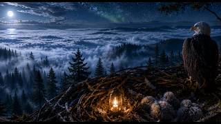 🦅 Moonlit Giant Eagle Nest Sanctuary — 12 Hours of Cozy Fantasy Sleep Ambience screenshot 3