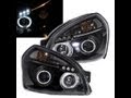 TUCSON JM 2004-209 LED Angel-Eye Projector HEADLIGHT Black for Hyundai