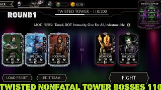 The Joker & Hellspawn Scorpion | Twisted NonFatal Tower Bosses 110 + Reward
