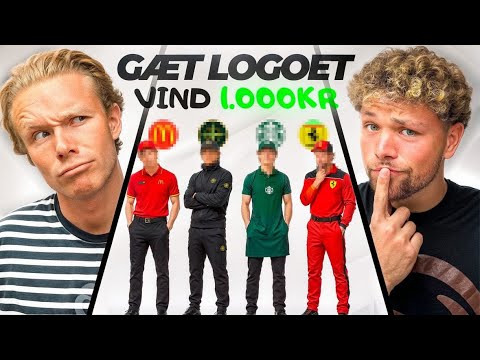 10 Personer VS Gæt Logoet Quiz Om 1000KR