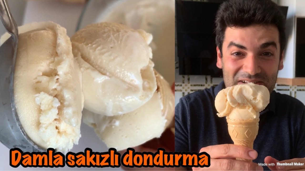 EVDE DAMLA SAKIZLI DONDURMA!!!