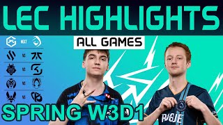 LEC Highlights Week3 Day1 LEC Spring 2024 All Games By Onivia