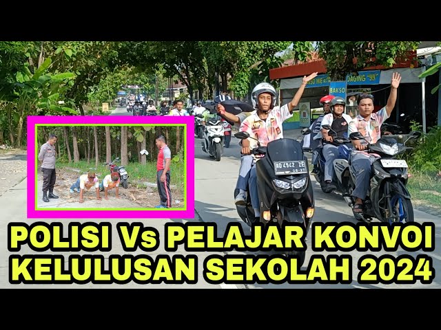 Detik Detik Polisi Bubarkan Konvoi Kelulusan Sekolah 2024 di Sragen class=