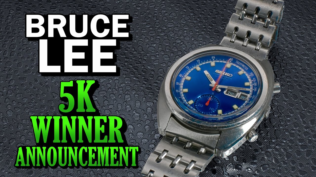 Seiko Bruce Lee Chronograph - Giveaway Winner Announcement! - YouTube