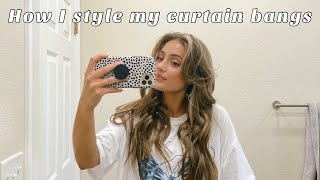 How I style my curtain bangs!