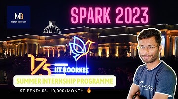 SPARK-2023 Summer Internship Programme IIT Roorkee