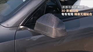 Tesla Model Y Juniper Carbon Fiber Rearview Mirror Guards