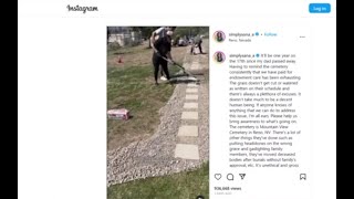 Woman's efforts to clean up father's grave deemed 'hazardous' by Reno cemetery