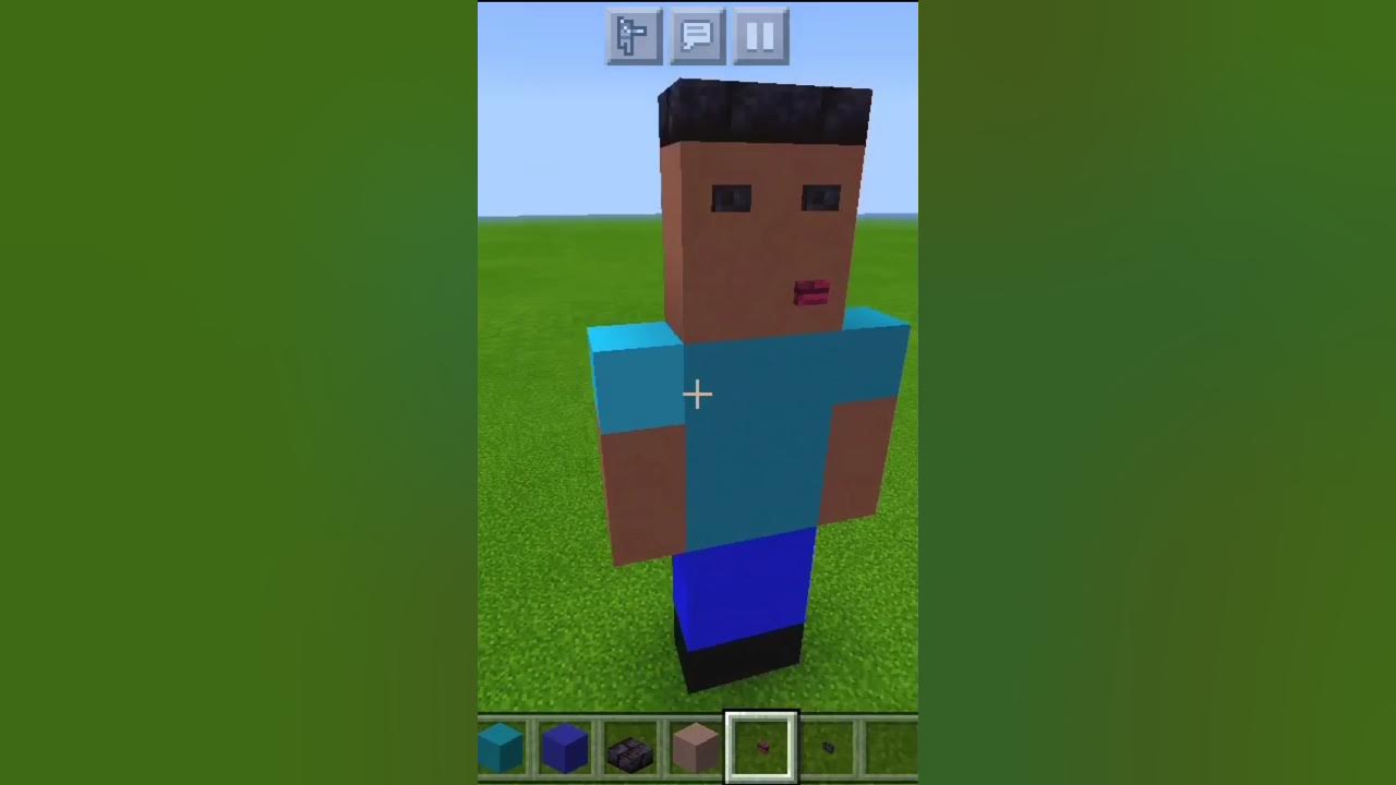 How to make a noob statue in minecraftshorts minecraft 