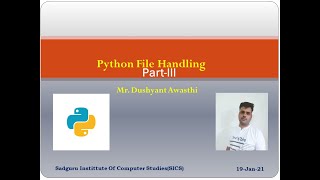 Python File Handling part III
