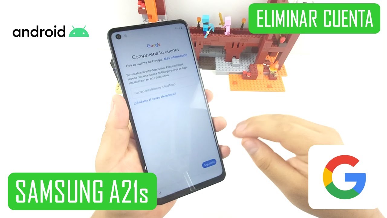 Eliminar Cuenta de Google Samsung Galaxy A21s | Android 10 - YouTube