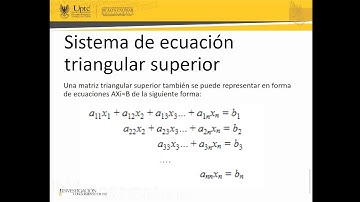 Método de la matriz triangular superior